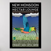 New Monsoon Nectar Lounge Seattle WA 2012 Poster (Vorne)