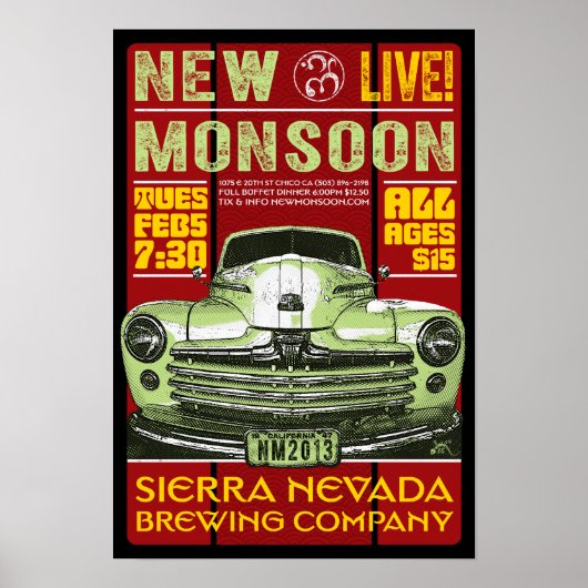 New Monsoon Sierra Nevada Brewing CO 2013 Poster (Vorne)