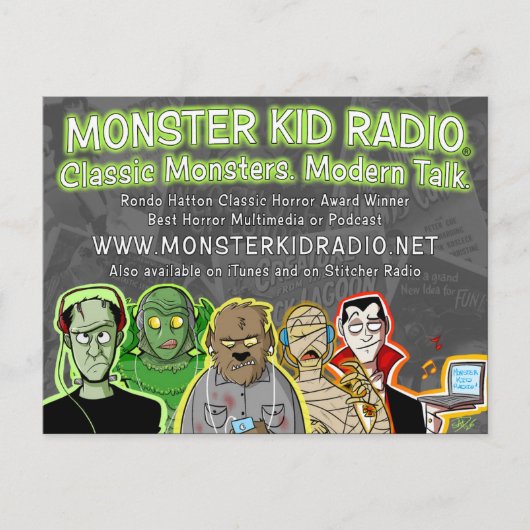 New Monster Kid Radio Card Postkarte (Vorderseite)