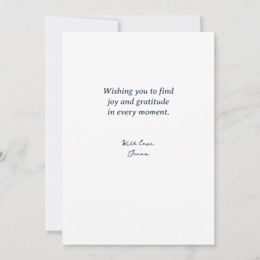 New Moon Denken Sie an Sie Dankeskarte (Rückseite)