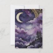 New Moon Invocation Pagan Prayer Pocket Card Einladung (Rückseite)