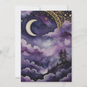 New Moon Invocation Pagan Prayer Ritual Card Einladung (Rückseite)