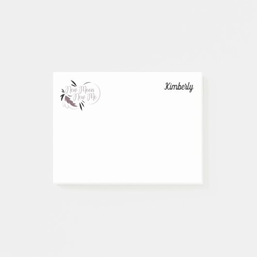 New Moon New Me 4x3 posten Sie es Post-it Klebezettel (Vorderseite)