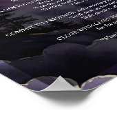 New Moon Ritual Pagan Prayer Book of shadows Poster (Ecke)