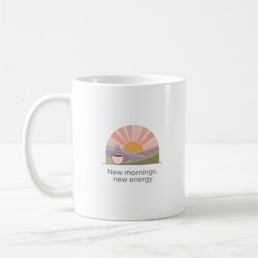 New Mornings New Energy Mug | Motivational Coffee  Kaffeetasse (Links)