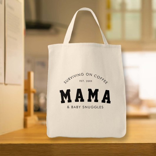 New Mother Coffee Snuggles Mama Funny Geschenk Tragetasche
