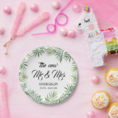 New Mr & Mrs Foliage Wedding Party Paper Napkins Pappteller (Party)