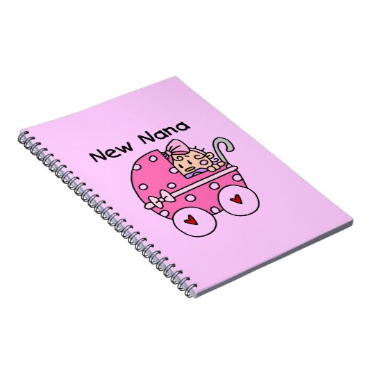 New Nana Baby in Carriage Gips Notizblock (Rechte Seite)
