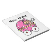 New Nana Baby in Carriage Gips Notizblock (angewinkelt)