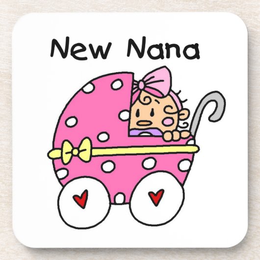 New Nana Baby in Carriage Gips Untersetzer (Vorderseite)
