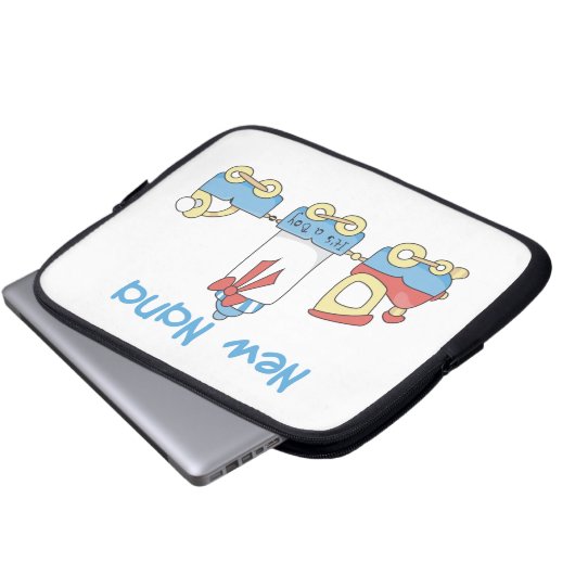 New Nana - Geschenke für Züge Laptopschutzhülle (Vorne Knopf)