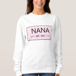 New Nana Grandma Pink Sweatshirt