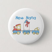 New Nana - Train Tshirts und Geschenke Button (Vorderseite)