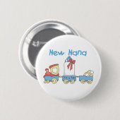 New Nana - Train Tshirts und Geschenke Button (Vorne & Hinten)