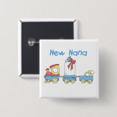 New Nana - Train Tshirts und Geschenke Button (Vorne & Hinten)