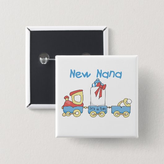 New Nana - Train Tshirts und Geschenke Button (Vorne & Hinten)