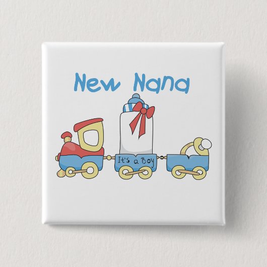 New Nana - Train Tshirts und Geschenke Button (Vorderseite)
