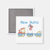 New Nana - Train Tshirts und Geschenke Magnet (Vorderseite/Rückseite)