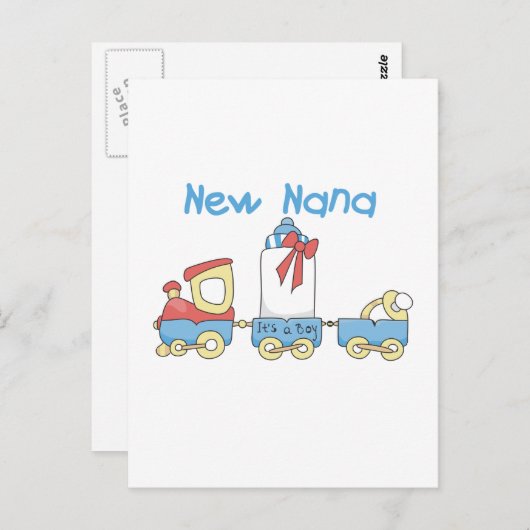 New Nana - Train Tshirts und Geschenke Postkarte (Vorne/Hinten)