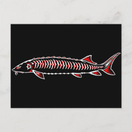 New Native - White Sturgeon Postkarte
