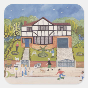 New Neighbourhood Quadratischer Aufkleber