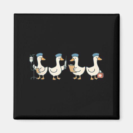New nurse graduation goose school nursing magnet (Vorne)
