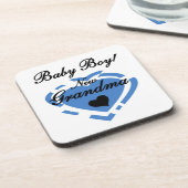 New Oma Baby Boy Blue Heart Geschenke Untersetzer (Linke Seite)