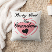New Oma Baby Girl Pink Heart Geschenke Kissen (Decke)