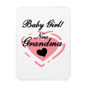 New Oma Baby Girl Pink Heart Geschenke Magnet (Vertikal)