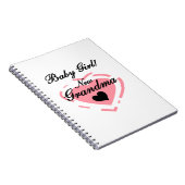 New Oma Baby Girl Pink Heart Geschenke Notizblock (Rechte Seite)