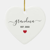 New Oma "est year" Keramik Keramik Ornament (Hinten)