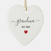 New Oma "est year" Keramik mit Foto Ornament (Rechts)