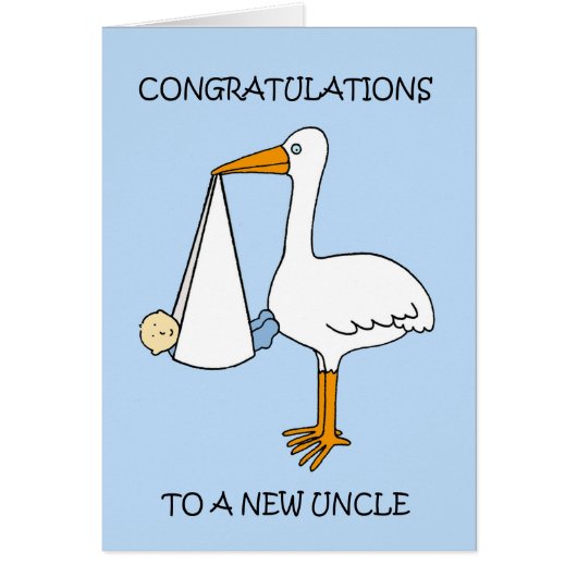 New Oncle to Baby Boy Herzlichen Glückwunsch (Vorne)