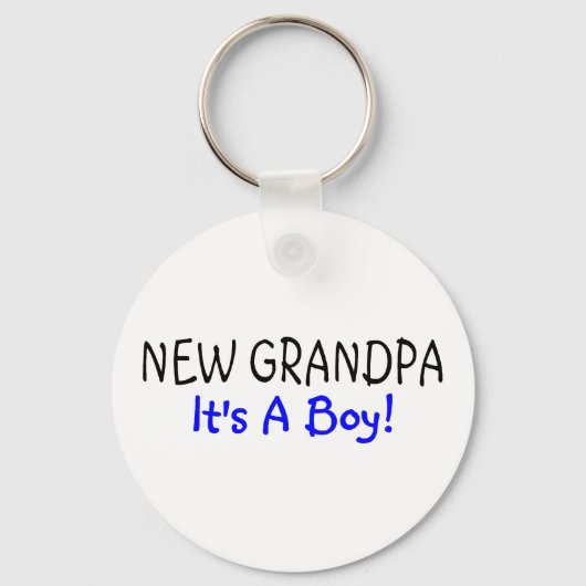 New Opa it a Boy Schlüsselanhänger (Vorderseite)