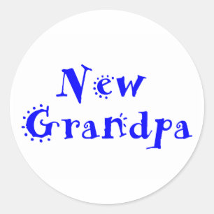 New Opa Runder Aufkleber