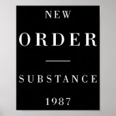 New Order Substance Baseball  Poster (Vorne)