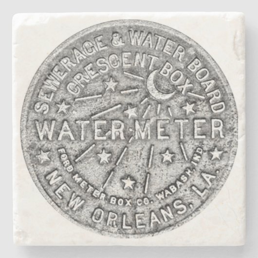 New Orlean, New Orleans Water Meter, Steinuntersetzer (Vorderseite)