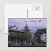 New Orleans 1951 Postkarte (Vorne/Hinten)
