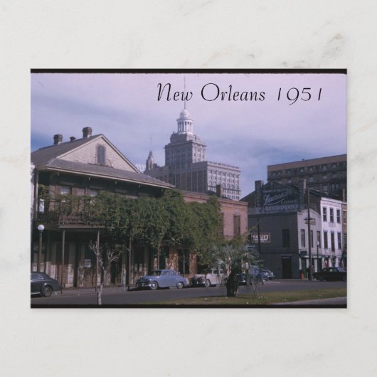New Orleans 1951 Postkarte (Vorderseite)