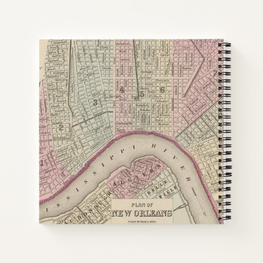 New Orleans 3 Notizblock (Rückseite)