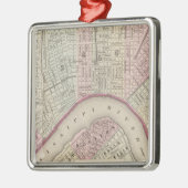 New Orleans 3 Silbernes Ornament (Links)