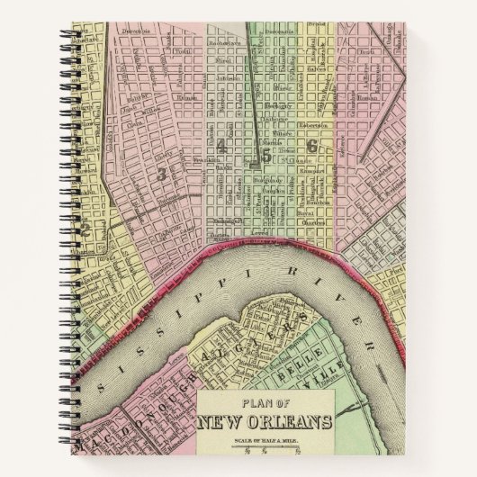 New Orleans 4 Notizblock (Vorderseite)