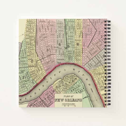 New Orleans 4 Notizblock (Rückseite)