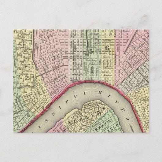 New Orleans 4 Postkarte (Vorderseite)