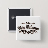New Orleans 504 Button (Vorne & Hinten)
