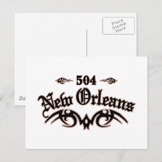New Orleans 504 Postkarte (Vorne/Hinten)