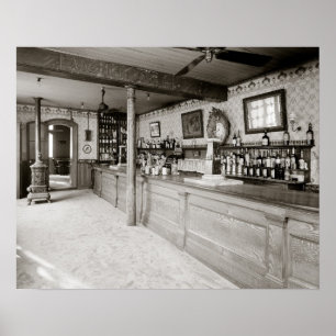 New Orleans Absinthe Room, 1906. Altes Foto Poster