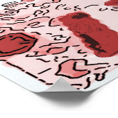 New Orleans Abstrakte Karte Poster (Ecke)