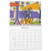 New Orleans Abstrakte Kunst Kalender (Mär 2027)