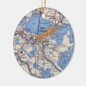New Orleans and Houma Christmas Ornament (Links)